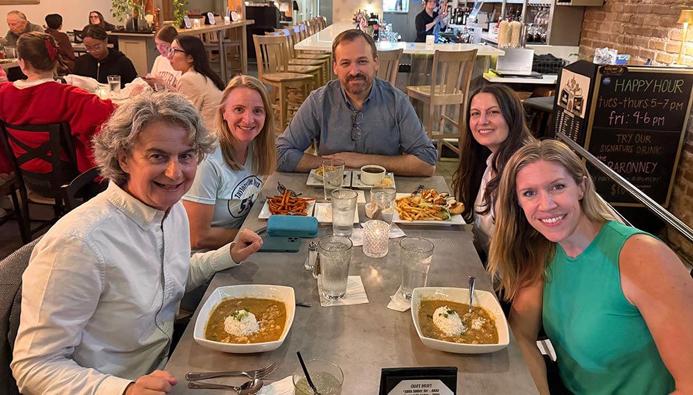 Dinner with members.